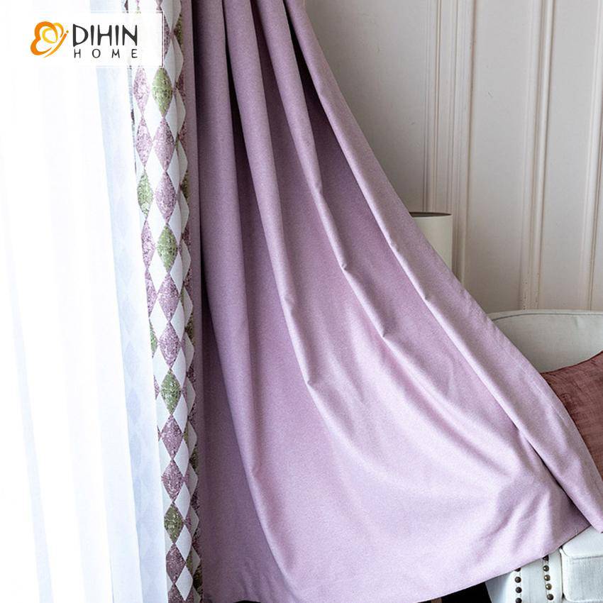 DIHIN HOME Pastoral Natural Pink With Leaves Printed,Blackout Grommet Window Curtain for Living Room ,52x63-inch,1 Panel Roman Shades Curtains Window Blinds custom curtains blackout curtains curtains for living room sheer curtains curtain fabric linen curtains kitchen curtains velvet curtains pinch pleat curtains bay window curtains outdoor curtains pleated curtains floral curtains dining room curtains kitchen valances drapes for bedroom patio curtains nursery curtains grommet curtains