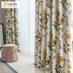 DIHIN HOME Pastoral Nature Flowers Printed,Blackout Grommet Window Curtain for Living Room Roman Shades Curtains Window Blinds custom curtains blackout curtains curtains for living room sheer curtains curtain fabric linen curtains kitchen curtains velvet curtains pinch pleat curtains bay window curtains outdoor curtains pleated curtains floral curtains dining room curtains kitchen valances drapes for bedroom patio curtains nursery curtains grommet curtains
