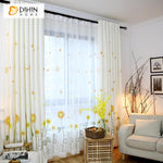 DIHIN HOME Pastoral Nature Sunflowers Embroidered,Blackout Grommet Window Curtain for Living Room ,52x63-inch,1 Panel Roman Shades Curtains Window Blinds custom curtains blackout curtains curtains for living room sheer curtains curtain fabric linen curtains kitchen curtains velvet curtains pinch pleat curtains bay window curtains outdoor curtains pleated curtains floral curtains dining room curtains kitchen valances drapes for bedroom patio curtains nursery curtains grommet curtains