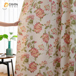 DIHIN HOME Pastoral Nice Flowers Printed,Blackout Grommet Window Curtain for Living Room,1 Panel Roman Shades Curtains Window Blinds custom curtains blackout curtains curtains for living room sheer curtains curtain fabric linen curtains kitchen curtains velvet curtains pinch pleat curtains bay window curtains outdoor curtains pleated curtains floral curtains dining room curtains kitchen valances drapes for bedroom patio curtains nursery curtains grommet curtains
