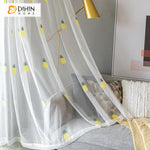 DIHIN HOME Pastoral Pineapple Embroidered Sheer Curtain,Grommet Window Curtain for Living Room ,52x63-inch,1 Panel Roman Shades Curtains Window Blinds custom curtains blackout curtains curtains for living room sheer curtains curtain fabric linen curtains kitchen curtains velvet curtains pinch pleat curtains bay window curtains outdoor curtains pleated curtains floral curtains dining room curtains kitchen valances drapes for bedroom patio curtains nursery curtains grommet curtains