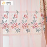 DIHIN HOME Pastoral Pink Color Embroidered Valance,Blackout Curtains Grommet Window Curtain for Living Room ,52x84-inch,1 Panel Roman Shades Curtains Window Blinds custom curtains blackout curtains curtains for living room sheer curtains curtain fabric linen curtains kitchen curtains velvet curtains pinch pleat curtains bay window curtains outdoor curtains pleated curtains floral curtains dining room curtains kitchen valances drapes for bedroom patio curtains nursery curtains grommet curtains