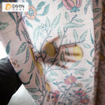 DIHIN HOME Pastoral Pink Color Lemon Trees Printed,Blackout Grommet Window Curtain for Living Room ,52x63-inch,1 Panel Roman Shades Curtains Window Blinds custom curtains blackout curtains curtains for living room sheer curtains curtain fabric linen curtains kitchen curtains velvet curtains pinch pleat curtains bay window curtains outdoor curtains pleated curtains floral curtains dining room curtains kitchen valances drapes for bedroom patio curtains nursery curtains grommet curtains