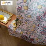 DIHIN HOME Pastoral Pink Color Lemon Trees Printed,Blackout Grommet Window Curtain for Living Room ,52x63-inch,1 Panel Roman Shades Curtains Window Blinds custom curtains blackout curtains curtains for living room sheer curtains curtain fabric linen curtains kitchen curtains velvet curtains pinch pleat curtains bay window curtains outdoor curtains pleated curtains floral curtains dining room curtains kitchen valances drapes for bedroom patio curtains nursery curtains grommet curtains