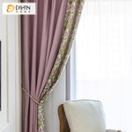DIHIN HOME Pastoral Pink Color Plant Printed,Blackout Grommet Window Curtain for Living Room ,52x63-inch,1 Panel Roman Shades Curtains Window Blinds custom curtains blackout curtains curtains for living room sheer curtains curtain fabric linen curtains kitchen curtains velvet curtains pinch pleat curtains bay window curtains outdoor curtains pleated curtains floral curtains dining room curtains kitchen valances drapes for bedroom patio curtains nursery curtains grommet curtains