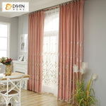 DIHIN HOME Pastoral Pink Color Plants Embroidered Curtain,Blackout Curtains Grommet Window Curtain for Living Room ,52x84-inch,1 Panel Roman Shades Curtains Window Blinds custom curtains blackout curtains curtains for living room sheer curtains curtain fabric linen curtains kitchen curtains velvet curtains pinch pleat curtains bay window curtains outdoor curtains pleated curtains floral curtains dining room curtains kitchen valances drapes for bedroom patio curtains nursery curtains grommet curtains