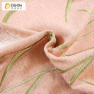 DIHIN HOME Pastoral Pink Color Plants Embroidered Curtain,Blackout Curtains Grommet Window Curtain for Living Room ,52x84-inch,1 Panel Roman Shades Curtains Window Blinds custom curtains blackout curtains curtains for living room sheer curtains curtain fabric linen curtains kitchen curtains velvet curtains pinch pleat curtains bay window curtains outdoor curtains pleated curtains floral curtains dining room curtains kitchen valances drapes for bedroom patio curtains nursery curtains grommet curtains