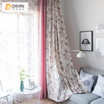 DIHIN HOME Pastoral Pink Color With Leaves Printed,Blackout Grommet Window Curtain for Living Room,1 Panel Roman Shades Curtains Window Blinds custom curtains blackout curtains curtains for living room sheer curtains curtain fabric linen curtains kitchen curtains velvet curtains pinch pleat curtains bay window curtains outdoor curtains pleated curtains floral curtains dining room curtains kitchen valances drapes for bedroom patio curtains nursery curtains grommet curtains