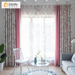 DIHIN HOME Pastoral Pink Color With Leaves Printed,Blackout Grommet Window Curtain for Living Room,1 Panel Roman Shades Curtains Window Blinds custom curtains blackout curtains curtains for living room sheer curtains curtain fabric linen curtains kitchen curtains velvet curtains pinch pleat curtains bay window curtains outdoor curtains pleated curtains floral curtains dining room curtains kitchen valances drapes for bedroom patio curtains nursery curtains grommet curtains
