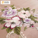 DIHIN HOME Pastoral Pink Flowers Embroidered Curtain Luxury Valance ,Blackout Curtains Grommet Window Curtain for Living Room ,52x84-inch,1 Panel Roman Shades Curtains Window Blinds custom curtains blackout curtains curtains for living room sheer curtains curtain fabric linen curtains kitchen curtains velvet curtains pinch pleat curtains bay window curtains outdoor curtains pleated curtains floral curtains dining room curtains kitchen valances drapes for bedroom patio curtains nursery curtains grommet curta