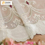 DIHIN HOME Pastoral Pink Flowers Embroidered Curtain Luxury Valance ,Blackout Curtains Grommet Window Curtain for Living Room ,52x84-inch,1 Panel Roman Shades Curtains Window Blinds custom curtains blackout curtains curtains for living room sheer curtains curtain fabric linen curtains kitchen curtains velvet curtains pinch pleat curtains bay window curtains outdoor curtains pleated curtains floral curtains dining room curtains kitchen valances drapes for bedroom patio curtains nursery curtains grommet curta