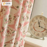 DIHIN HOME Pastoral Pink Flowers Printed，Blackout Grommet Window Curtain for Living Room ,52x63-inch,1 Panel Roman Shades Curtains Window Blinds custom curtains blackout curtains curtains for living room sheer curtains curtain fabric linen curtains kitchen curtains velvet curtains pinch pleat curtains bay window curtains outdoor curtains pleated curtains floral curtains dining room curtains kitchen valances drapes for bedroom patio curtains nursery curtains grommet curtains