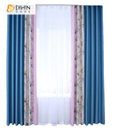 DIHIN HOME Pastoral Pink Flowers Printed,High Blackout Grommet Window Curtain for Living Room Roman Shades Curtains Window Blinds custom curtains blackout curtains curtains for living room sheer curtains curtain fabric linen curtains kitchen curtains velvet curtains pinch pleat curtains bay window curtains outdoor curtains pleated curtains floral curtains dining room curtains kitchen valances drapes for bedroom patio curtains nursery curtains grommet curtains