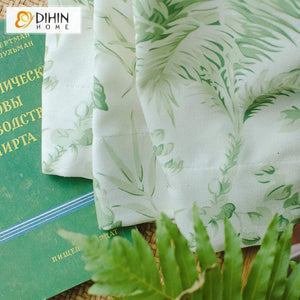 DIHIN HOME Pastoral Plant Spliced Curtains，Blackout Grommet Window Curtain for Living Room ,52x63-inch,1 Panel Roman Shades Curtains Window Blinds custom curtains blackout curtains curtains for living room sheer curtains curtain fabric linen curtains kitchen curtains velvet curtains pinch pleat curtains bay window curtains outdoor curtains pleated curtains floral curtains dining room curtains kitchen valances drapes for bedroom patio curtains nursery curtains grommet curtains
