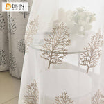 DIHIN HOME Pastoral Plant Tree Emboridered Curtains ,Blackout Grommet Window Curtain for Living Room ,52x63-inch,1 Panel Roman Shades Curtains Window Blinds custom curtains blackout curtains curtains for living room sheer curtains curtain fabric linen curtains kitchen curtains velvet curtains pinch pleat curtains bay window curtains outdoor curtains pleated curtains floral curtains dining room curtains kitchen valances drapes for bedroom patio curtains nursery curtains grommet curtains