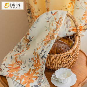 DIHIN HOME Pastoral Plants Printed,Blackout Grommet Window Curtain for Living Room,1 Panel Roman Shades Curtains Window Blinds custom curtains blackout curtains curtains for living room sheer curtains curtain fabric linen curtains kitchen curtains velvet curtains pinch pleat curtains bay window curtains outdoor curtains pleated curtains floral curtains dining room curtains kitchen valances drapes for bedroom patio curtains nursery curtains grommet curtains