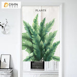 DIHIN HOME Pastoral Plants Printed Japanese Noren Doorway Curtain Tapestry,Cotton Linen,Door Way Curtain Door Hanging Tapestry,33.5''Wx59''L,1 Panel Roman Shades Window Curtains Curtains Window Blinds Curtains Drapes linen drapery curtains and drapes windows drapes custom curtains blackout curtains curtains for living room window shades sheer curtains curtain fabric window treatments custom drapery