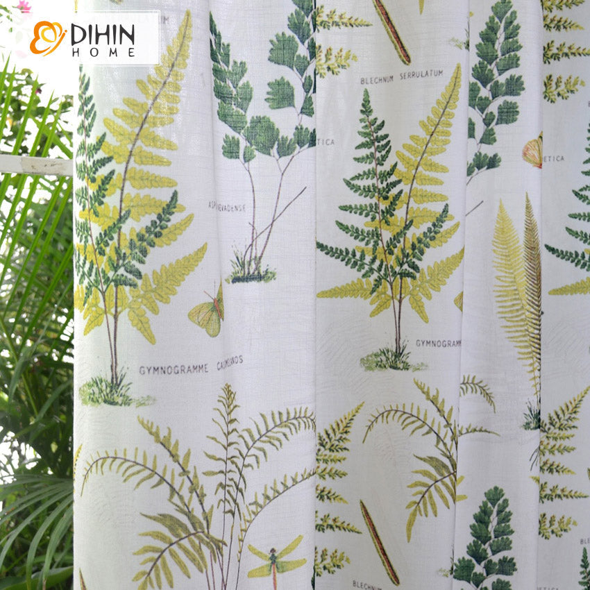 DIHIN HOME Pastoral Printed Blackout Grommet Window Curtain for Living Room ,52x63-inch,1 Panel Roman Shades Curtains Window Blinds custom curtains blackout curtains curtains for living room sheer curtains curtain fabric linen curtains kitchen curtains velvet curtains pinch pleat curtains bay window curtains outdoor curtains pleated curtains floral curtains dining room curtains kitchen valances drapes for bedroom patio curtains nursery curtains grommet curtains