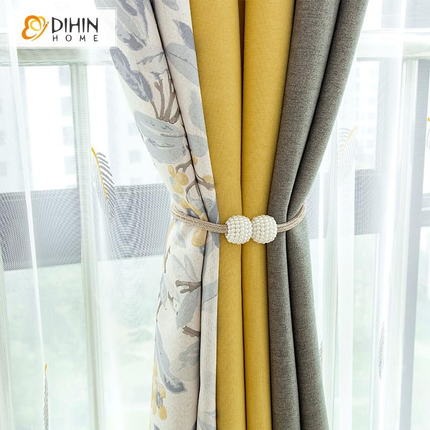DIHIN HOME Pastoral Printed Curtain With Valance,Blackout Curtains Grommet Window Curtain for Living Room ,52x84-inch,1 Panel Roman Shades Curtains Window Blinds custom curtains blackout curtains curtains for living room sheer curtains curtain fabric linen curtains kitchen curtains velvet curtains pinch pleat curtains bay window curtains outdoor curtains pleated curtains floral curtains dining room curtains kitchen valances drapes for bedroom patio curtains nursery curtains grommet curtains