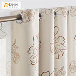 DIHIN HOME Pastoral Printed Flowers,Blackout Grommet Window Curtain for Living Room,1 Panel Roman Shades Curtains Window Blinds custom curtains blackout curtains curtains for living room sheer curtains curtain fabric linen curtains kitchen curtains velvet curtains pinch pleat curtains bay window curtains outdoor curtains pleated curtains floral curtains dining room curtains kitchen valances drapes for bedroom patio curtains nursery curtains grommet curtains
