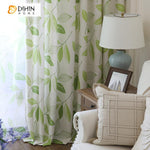 DIHIN HOME Pastoral Printed Green Leaves,Blackout Curtains Grommet Window Curtain for Living Room ,52x63-inch,1 Panel Roman Shades Curtains Window Blinds custom curtains blackout curtains curtains for living room sheer curtains curtain fabric linen curtains kitchen curtains velvet curtains pinch pleat curtains bay window curtains outdoor curtains pleated curtains floral curtains dining room curtains kitchen valances drapes for bedroom patio curtains nursery curtains grommet curtains