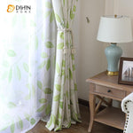 DIHIN HOME Pastoral Printed Green Leaves,Blackout Curtains Grommet Window Curtain for Living Room ,52x63-inch,1 Panel Roman Shades Curtains Window Blinds custom curtains blackout curtains curtains for living room sheer curtains curtain fabric linen curtains kitchen curtains velvet curtains pinch pleat curtains bay window curtains outdoor curtains pleated curtains floral curtains dining room curtains kitchen valances drapes for bedroom patio curtains nursery curtains grommet curtains