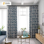 DIHIN HOME Pastoral Printed Leaves Curtains，Blackout Grommet Window Curtain for Living Room ,52x63-inch,1 Panel Roman Shades Curtains Window Blinds custom curtains blackout curtains curtains for living room sheer curtains curtain fabric linen curtains kitchen curtains velvet curtains pinch pleat curtains bay window curtains outdoor curtains pleated curtains floral curtains dining room curtains kitchen valances drapes for bedroom patio curtains nursery curtains grommet curtains