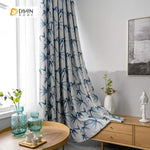 DIHIN HOME Pastoral Printed Leaves Curtains，Blackout Grommet Window Curtain for Living Room ,52x63-inch,1 Panel Roman Shades Curtains Window Blinds custom curtains blackout curtains curtains for living room sheer curtains curtain fabric linen curtains kitchen curtains velvet curtains pinch pleat curtains bay window curtains outdoor curtains pleated curtains floral curtains dining room curtains kitchen valances drapes for bedroom patio curtains nursery curtains grommet curtains