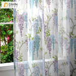 DIHIN HOME Pastoral Printed Sheer Curtain, Grommet Window Curtain for Living Room ,52x63-inch,1 Panelriped Roman Shades Curtains Window Blinds custom curtains blackout curtains curtains for living room sheer curtains curtain fabric linen curtains kitchen curtains velvet curtains pinch pleat curtains bay window curtains outdoor curtains pleated curtains floral curtains dining room curtains kitchen valances drapes for bedroom patio curtains nursery curtains grommet curtains