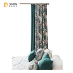 DIHIN HOME Pastoral Printed Spliced Curtains，Blackout Grommet Window Curtain for Living Room ,52x63-inch,1 Panel Roman Shades Curtains Window Blinds custom curtains blackout curtains curtains for living room sheer curtains curtain fabric linen curtains kitchen curtains velvet curtains pinch pleat curtains bay window curtains outdoor curtains pleated curtains floral curtains dining room curtains kitchen valances drapes for bedroom patio curtains nursery curtains grommet curtains