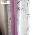 DIHIN HOME Pastoral Purple Spliced Curtains，Blackout Grommet Window Curtain for Living Room ,52x63-inch,1 Panel Roman Shades Curtains Window Blinds custom curtains blackout curtains curtains for living room sheer curtains curtain fabric linen curtains kitchen curtains velvet curtains pinch pleat curtains bay window curtains outdoor curtains pleated curtains floral curtains dining room curtains kitchen valances drapes for bedroom patio curtains nursery curtains grommet curtains