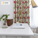 DIHIN HOME Pastoral Red Flowers Printed，Blackout Grommet Window Curtain for Living Room ,52x63-inch,1 Panel Roman Shades Curtains Window Blinds custom curtains blackout curtains curtains for living room sheer curtains curtain fabric linen curtains kitchen curtains velvet curtains pinch pleat curtains bay window curtains outdoor curtains pleated curtains floral curtains dining room curtains kitchen valances drapes for bedroom patio curtains nursery curtains grommet curtains