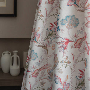 DIHIN HOME Pastoral Red Flowers Printed,Blackout Grommet Window Curtain for Living Room ,52x63-inch,1 Panel Roman Shades Curtains Window Blinds custom curtains blackout curtains curtains for living room sheer curtains curtain fabric linen curtains kitchen curtains velvet curtains pinch pleat curtains bay window curtains outdoor curtains pleated curtains floral curtains dining room curtains kitchen valances drapes for bedroom patio curtains nursery curtains grommet curtains