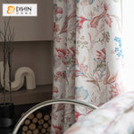 DIHIN HOME Pastoral Red Flowers Printed,Blackout Grommet Window Curtain for Living Room ,52x63-inch,1 Panel Roman Shades Curtains Window Blinds custom curtains blackout curtains curtains for living room sheer curtains curtain fabric linen curtains kitchen curtains velvet curtains pinch pleat curtains bay window curtains outdoor curtains pleated curtains floral curtains dining room curtains kitchen valances drapes for bedroom patio curtains nursery curtains grommet curtains