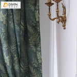 DIHIN HOME Pastoral Retro Dark Green Leaves Printed,Blackout Grommet Window Curtain for Living Room ,52x63-inch,1 Panel Roman Shades Curtains Window Blinds custom curtains blackout curtains curtains for living room sheer curtains curtain fabric linen curtains kitchen curtains velvet curtains pinch pleat curtains bay window curtains outdoor curtains pleated curtains floral curtains dining room curtains kitchen valances drapes for bedroom patio curtains nursery curtains grommet curtains