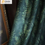 DIHIN HOME Pastoral Retro Dark Green Leaves Printed,Blackout Grommet Window Curtain for Living Room ,52x63-inch,1 Panel Roman Shades Curtains Window Blinds custom curtains blackout curtains curtains for living room sheer curtains curtain fabric linen curtains kitchen curtains velvet curtains pinch pleat curtains bay window curtains outdoor curtains pleated curtains floral curtains dining room curtains kitchen valances drapes for bedroom patio curtains nursery curtains grommet curtains