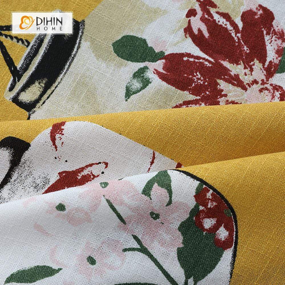 DIHIN HOME Pastoral Retro Flowers Spliced Curtains，Blackout Grommet Window Curtain for Living Room ,52x63-inch,1 Panel Roman Shades Curtains Window Blinds custom curtains blackout curtains curtains for living room sheer curtains curtain fabric linen curtains kitchen curtains velvet curtains pinch pleat curtains bay window curtains outdoor curtains pleated curtains floral curtains dining room curtains kitchen valances drapes for bedroom patio curtains nursery curtains grommet curtains