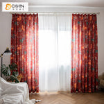 DIHIN HOME Pastoral Retro Linen Brick Red Printed,Blackout Grommet Window Curtain for Living Room,1 Panel Roman Shades Curtains Window Blinds custom curtains blackout curtains curtains for living room sheer curtains curtain fabric linen curtains kitchen curtains velvet curtains pinch pleat curtains bay window curtains outdoor curtains pleated curtains floral curtains dining room curtains kitchen valances drapes for bedroom patio curtains nursery curtains grommet curtains