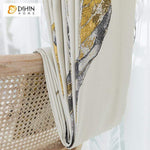 DIHIN HOME Pastoral Simple Leaves Printed Curtain ,Cotton Linen ,Blackout Grommet Window Curtain for Living Room ,52x63-inch,1 Panel Roman Shades Curtains Window Blinds custom curtains blackout curtains curtains for living room sheer curtains curtain fabric linen curtains kitchen curtains velvet curtains pinch pleat curtains bay window curtains outdoor curtains pleated curtains floral curtains dining room curtains kitchen valances drapes for bedroom patio curtains nursery curtains grommet curtains
