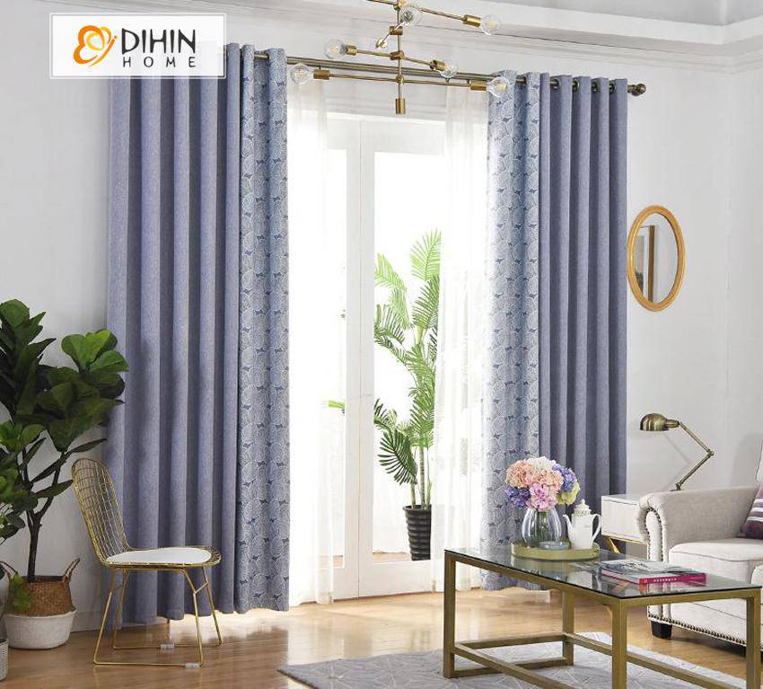 DIHIN HOME Pastoral Small Leaves Printed,Blackout Grommet Window Curtain for Living Room ,52x63-inch,1 Panel Roman Shades Curtains Window Blinds custom curtains blackout curtains curtains for living room sheer curtains curtain fabric linen curtains kitchen curtains velvet curtains pinch pleat curtains bay window curtains outdoor curtains pleated curtains floral curtains dining room curtains kitchen valances drapes for bedroom patio curtains nursery curtains grommet curtains