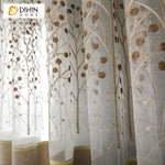 DIHIN HOME Pastoral Tree Embroidered Curtains,Blackout Grommet Window Curtain for Living Room ,52x63-inch,1 Panel Roman Shades Curtains Window Blinds custom curtains blackout curtains curtains for living room sheer curtains curtain fabric linen curtains kitchen curtains velvet curtains pinch pleat curtains bay window curtains outdoor curtains pleated curtains floral curtains dining room curtains kitchen valances drapes for bedroom patio curtains nursery curtains grommet curtains