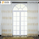 DIHIN HOME Pastoral Tree Embroidery Window Screening ,Sheer Curtain, Grommet Window Curtain for Living Room ,52x63-inch,1 Panel Roman Shades Curtains Window Blinds custom curtains blackout curtains curtains for living room sheer curtains curtain fabric linen curtains kitchen curtains velvet curtains pinch pleat curtains bay window curtains outdoor curtains pleated curtains floral curtains dining room curtains kitchen valances drapes for bedroom patio curtains nursery curtains grommet curtains