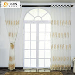 DIHIN HOME Pastoral Tree Embroidery Window Screening ,Sheer Curtain, Grommet Window Curtain for Living Room ,52x63-inch,1 Panel Roman Shades Curtains Window Blinds custom curtains blackout curtains curtains for living room sheer curtains curtain fabric linen curtains kitchen curtains velvet curtains pinch pleat curtains bay window curtains outdoor curtains pleated curtains floral curtains dining room curtains kitchen valances drapes for bedroom patio curtains nursery curtains grommet curtains