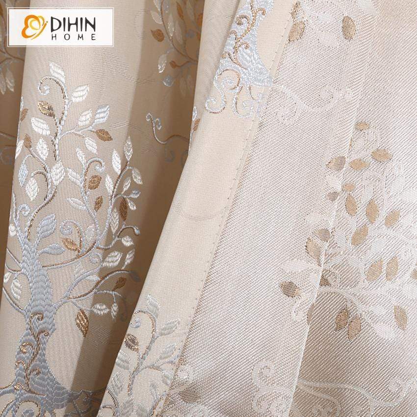 DIHIN HOME Pastoral Tree Jacquard Curtain ,Blackout Grommet Window Curtain for Living Room ,52x63-inch,1 Panel Roman Shades Curtains Window Blinds custom curtains blackout curtains curtains for living room sheer curtains curtain fabric linen curtains kitchen curtains velvet curtains pinch pleat curtains bay window curtains outdoor curtains pleated curtains floral curtains dining room curtains kitchen valances drapes for bedroom patio curtains nursery curtains grommet curtains