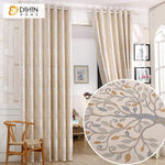 DIHIN HOME Pastoral Tree Jacquard Curtain ,Blackout Grommet Window Curtain for Living Room ,52x63-inch,1 Panel Roman Shades Curtains Window Blinds custom curtains blackout curtains curtains for living room sheer curtains curtain fabric linen curtains kitchen curtains velvet curtains pinch pleat curtains bay window curtains outdoor curtains pleated curtains floral curtains dining room curtains kitchen valances drapes for bedroom patio curtains nursery curtains grommet curtains