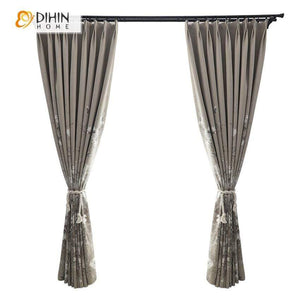 DIHIN HOME Pastoral Vintage Flower Printed Curtain ,Cotton Linen ,Blackout Grommet Window Curtain for Living Room ,52x63-inch,1 Panel Roman Shades Curtains Window Blinds custom curtains blackout curtains curtains for living room sheer curtains curtain fabric linen curtains kitchen curtains velvet curtains pinch pleat curtains bay window curtains outdoor curtains pleated curtains floral curtains dining room curtains kitchen valances drapes for bedroom patio curtains nursery curtains grommet curtains