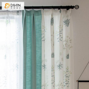 DIHIN HOME Pastoral Water Grass Printed,Blackout Grommet Window Curtain for Living Room ,52x63-inch,1 Panel Roman Shades Curtains Window Blinds custom curtains blackout curtains curtains for living room sheer curtains curtain fabric linen curtains kitchen curtains velvet curtains pinch pleat curtains bay window curtains outdoor curtains pleated curtains floral curtains dining room curtains kitchen valances drapes for bedroom patio curtains nursery curtains grommet curtains