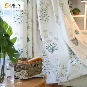 DIHIN HOME Pastoral Water Grass Printed,Blackout Grommet Window Curtain for Living Room ,52x63-inch,1 Panel Roman Shades Curtains Window Blinds custom curtains blackout curtains curtains for living room sheer curtains curtain fabric linen curtains kitchen curtains velvet curtains pinch pleat curtains bay window curtains outdoor curtains pleated curtains floral curtains dining room curtains kitchen valances drapes for bedroom patio curtains nursery curtains grommet curtains