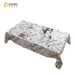 DIHIN HOME Pastoral White Color Bird and Tree Printed Tablecloth For Rectangle Tables,Custom Washed Linen Tablecloth,Handmade Rectangle Table Cover Roman Shades Curtains Window Blinds custom curtains blackout curtains curtains for living room sheer curtains curtain fabric linen curtains kitchen curtains velvet curtains pinch pleat curtains bay window curtains outdoor curtains pleated curtains floral curtains dining room curtains kitchen valances drapes for bedroom patio curtains nursery curtains grommet cur