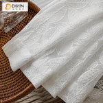 DIHIN HOME Pastoral White Leaves Embroidered,Sheer Curtain,Blackout Grommet Window Curtain for Living Room ,52x63-inch,1 Panel Roman Shades Curtains Window Blinds custom curtains blackout curtains curtains for living room sheer curtains curtain fabric linen curtains kitchen curtains velvet curtains pinch pleat curtains bay window curtains outdoor curtains pleated curtains floral curtains dining room curtains kitchen valances drapes for bedroom patio curtains nursery curtains grommet curtains
